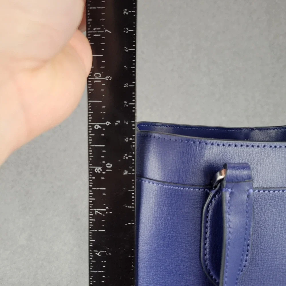 Kate Spade Sienna Satchel Womens Medium Blue Leather Crossbody Handbag